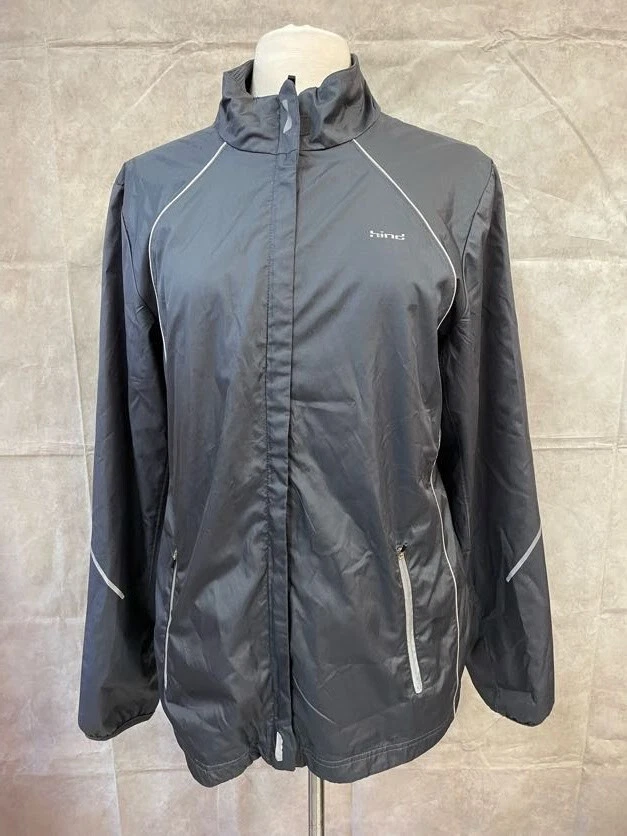 Chaqueta cortavientos Hind negra con cremallera completa para mujer talla XL Foto 1 de 4