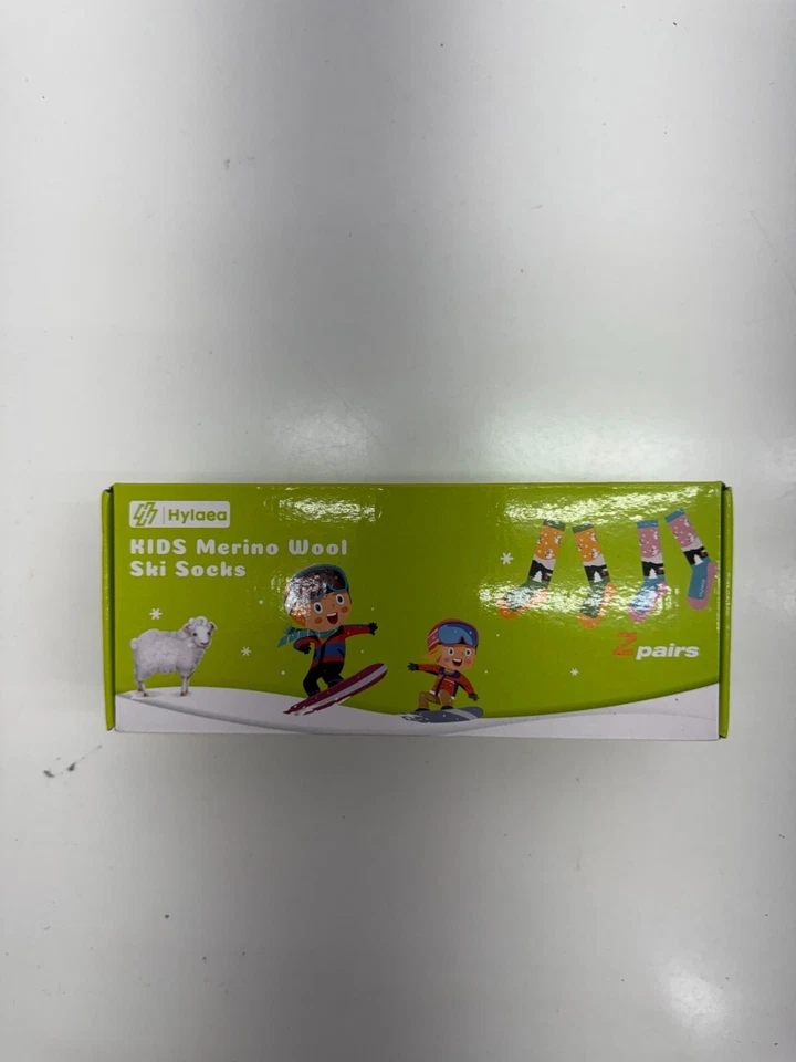 Hylaea 美利奴羊毛 2 包冬季主题小腿袜女孩尺寸 M — 第 1/4 张图片