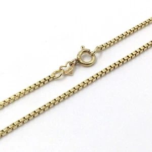 Cadena de oro de 70 cm 8kt cadena de oro veneciano de 1,6 mm 333 collar de oro amarillo joyería 8K - Imagen 1 de 14
