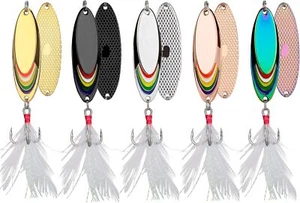 5/7/10g Fishing Spoons Lures Bass Baits Jigging Bait Tackle - Picture 1 of 12