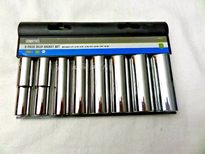 Master Mechanic 8-Pc. Sae Deep Socket Set, 1/2-In. Drive Easy to read, 6 Point - Image 1 of 4