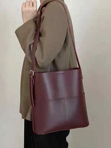 Extra große lässige weiche Damenhandtasche aus Leder Schulter Shopper Tasche Beuteltasche PU - Bild 1 von 22