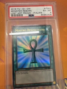 Yugioh - Monster Reborn LART-EN001 ITALIAN Limited Edition PSA 6 Low Pop - Picture 1 of 1