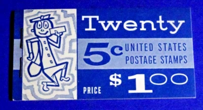 US BK115 WASHINGT0N 5 CENT $1 COMPT BOOKLET SC# 1213c (4) MNH NICE CONDITION#2 - Image 1 of 3