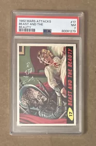 1962 Mars Attacks Beast And The Beauty Card #17 PSA 7 - Picture 1 of 2
