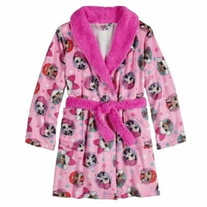 NEW LOL SURPRISE! DOLLS PLUSH ROBE L.O.L. PAJAMAS GIRLS SIZE 10 PINK NWT - Picture 1 of 4