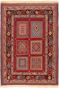 Nimbaft Handgeknüpfter Perserteppich 116x83 cm-Nomadic,Orient,Carpet,Rug,Rot - Bild 1 von 10