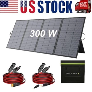 For Generator 300W Portable Foldable Solar Panel Kit Power Station Camping Boat - Picture 1 of 15