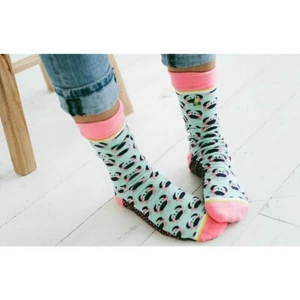 Calcetines Happy Crabber Unisex M/L Tejidos Pera Océano Cangrejo Océano Moda Nuevos - Imagen 1 de 2