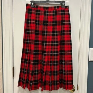 Pendleton Tartan 14P Skirt Grunge Goth Christmas - Picture 1 of 4