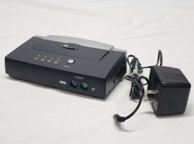 Belkin OmniView E Series F1DB104P 4Port External KVM switch PS/2 + 4 KVM Cables - Image 1 of 4