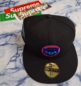 Hat Club New Era 59Fifty Chicago Cubs Cyberpunks 7 1/2 Black 1990 All Star Hat - Picture 1 of 3
