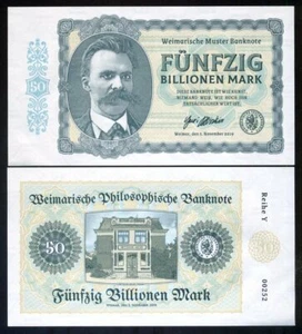 Germany, 50 Billion Mark, Private Issue Note, 2019 Y-Serie Friedrich Nietzsche F - Picture 1 of 2