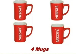 4 X NESCAFE COFFEE RED CUP MUG PREMIUM GIFT COLLECTRIBLE - Picture 1 of 6
