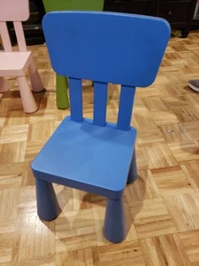 Used IKEA MAMMUT Kids Chairs Tables, Indoor/Outdoor multicolour - Picture 1 of 6