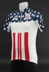 Assos Men's SS Club USA Cycling Jersey Red White Blue Men Size XL - Picture 1 of 4