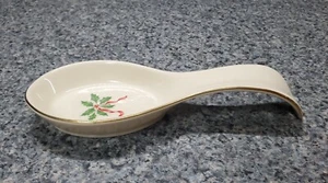 NEW Lenox Holiday Dimension Spoon Rest 24KT gold trim - Picture 1 of 7