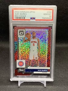 POP 1 - 2022 Donruss Optic - Alec Burks - Choice Red Mojo /88 - Pistons - PSA 10 - Picture 1 of 3