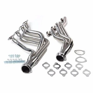 Exhaust Manifold Headers for Chevy 1968-1972 BBC 396 427 Chevelle Camaro Silver - Picture 1 of 7