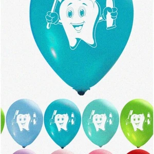 Toothtastic Air & Helium Balloon Decorations - Fun-filled Dental Party Set of 16 - Picture 1 of 7