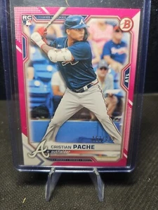 2021 Bowman Christian Pache Pink RC Rookie #69 Braves /299 - Picture 1 of 2