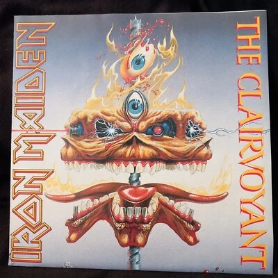 Iron Maiden - The Clairvoyant - 7" UK single, clear vinyl, free poster - EMS79 - Image 1 of 4