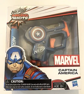 Nerf Micro Shots Toy Marvel 01 Avengers Captain America Hasbro - Picture 1 of 6