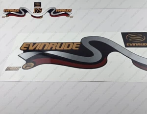 Evinrude 175 hp Ficht Fuel Injection 1999-2000 Blue Cowl outboard decals sticker - Picture 1 of 6