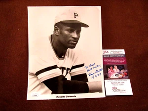 VERA CLEMENTE ROBERTO CLEMENTE'S WIFE PIRATES SIGNED AUTO VINTAGE 8X10 PHOTO JSA - Picture 1 of 3