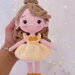 CROCHET PATTERN COPY BELLE BEAUTY STYLE PRINCESS SPORT YARN 86 - Picture 1 of 8