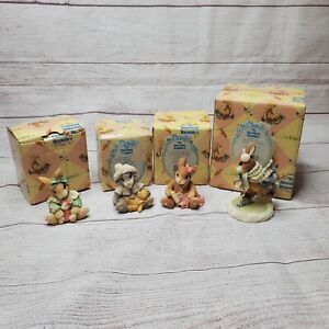 My Blushing Bunnies - Lot of 4 - with boxes, Girl, Boy, Mothers Love, Faith