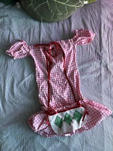 strawberry shortcake Leg Avenue Y2K Pink Gingham Dress - Picture 1 of 3