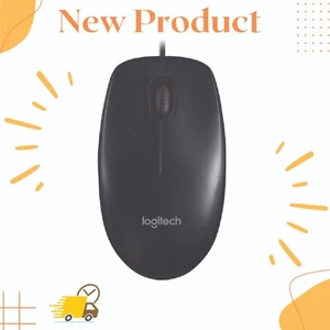 Logitech Corded Mouse M90 Black Wired USB Optical Tracking | NEW | FREE SHIPPING - Picture 1 of 12
