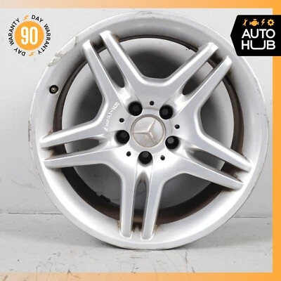 Mercedes R230 SL55 SL65 AMG 9.5 x 18 18" Rear Wheel Rim Silver 2304012902 OEM - Image 1 of 4