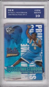 RUSSELL WESTBROOK ROOKIE CARD Basketball 2008 PRIMETIME RC Graded GEM MINT 10! - Picture 1 of 1