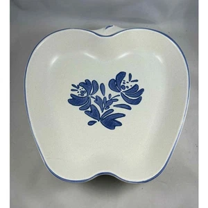 Vintage Pfaltzgraff Yorktowne Steinzeug große flache Back-/Servierform in Apfelform - Bild 1 von 6