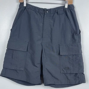 The North Face Pantaloncini Uomo 100% Nylon Grigio Elasticizzati Vita Cargo Escursionismo S Outdoor - Foto 1 di 10