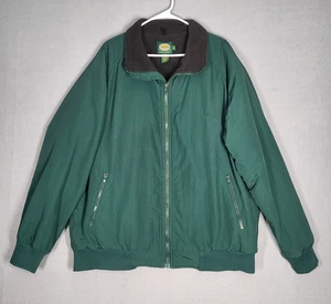 VTG Cabela’s Jacket Men’s XL Tall Green Polyester Nylon Lining Full Zip Outdoor - Picture 1 of 9