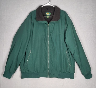 VTG Cabela’s Jacket Men’s XL Tall Green Polyester Nylon Lining Full Zip Outdoor - Image 1 of 4