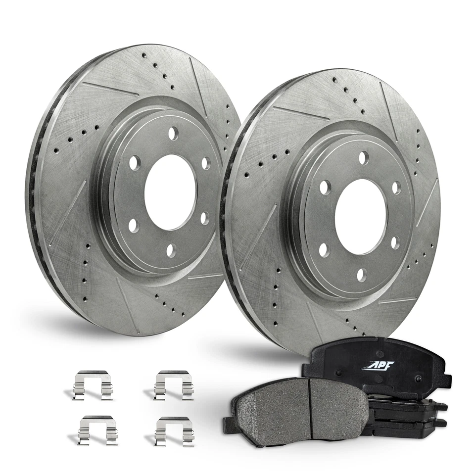 For Chevrolet K1500 (88-99), GMC K1500 (88-99) Front Brake Kit Rotors+Pads - Image 1 of 4