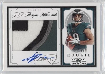 2019 National Treasures 17/99 JJ Arcega-Whiteside RPA Rookie Patch Auto RC - Image 1 of 3