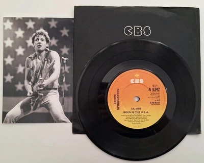 Bruce Springsteen Born In The USA 1984 CBS Records UK 7"Single Reissue - Image 1 of 3