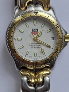 Tag Heuer Link White Dial Two-Tone Date Swiss Autimatic Watch-S87.813-1 - Picture 1 of 18
