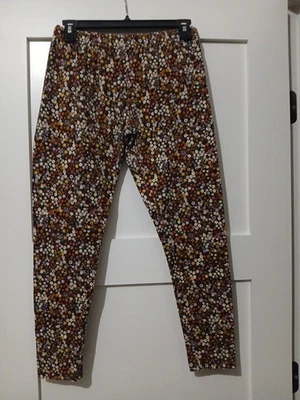 Leggings femininas No Boundaries cintura elástica floral G/G (11-13) - Imagem 1 de 4
