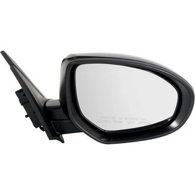 Mirror Power Smooth Black Passenger Side Right RH for 10-13 Mazda 3 Mazda3 - Image 1 of 4