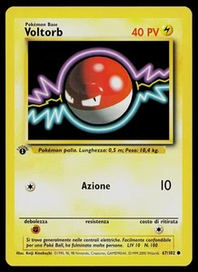 Pokemon Card - Voltorb 1st Edition Italian Base Set 67/102 Common - Picture 1 of 2