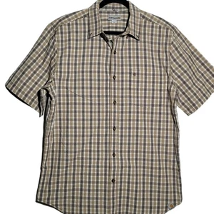 Carhartt Hemd Herren L Relaxed Fit Kurzarm Knopfleiste braun kariert - Bild 1 von 8