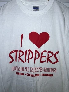 Camiseta De Colección Y2K Strip Club Diamante Para Hombres Clubes Cleveland XL Humor Años 90 - Imagen 1 de 5