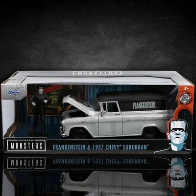 Hollywood Rides Universal Frankenstein 1957 Chevy Suburban 1:24 Scale Die-Cast - Image 1 of 4