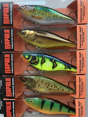 Set 5 Stück Rapala Twitchin Rap 12 cm Jerkbait 53 Gramm slow sinking Jerk - Bild 1 von 4